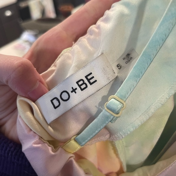 DO+BE Satin Tie Dye Ruched Dress - Picture 5 of 5